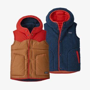 Patagonia Reversible Bivy Hooded Vest kids Umber Brown